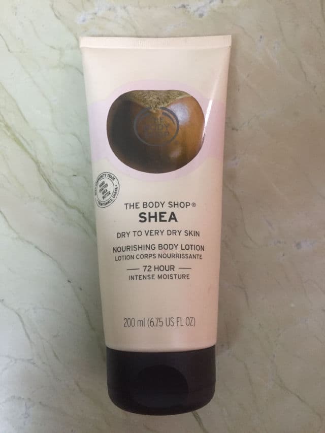 The Body Shop Shea Nourishing Body Lotion review photo by Haloandglitter