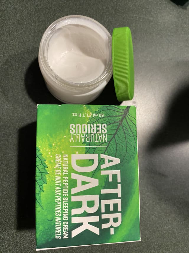 Naturally Serious After-Dark Natural Peptide Sleeping Cream review photo by IowaBeautyLover