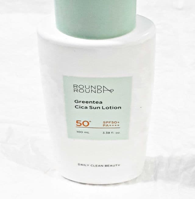 Round A' Round Green Tea Cica Sun Lotion review photo by prisci