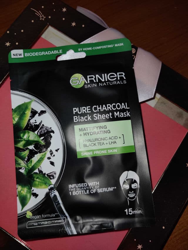 Garnier Black Serum Mask Pure Charcoal review photo by kettalexandraa
