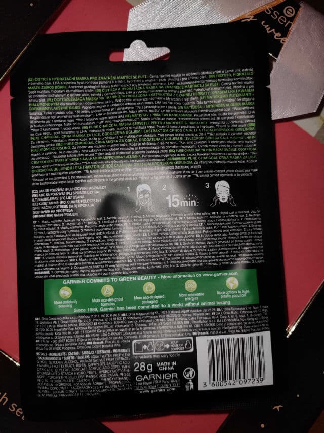 Garnier Black Serum Mask Pure Charcoal review photo by kettalexandraa