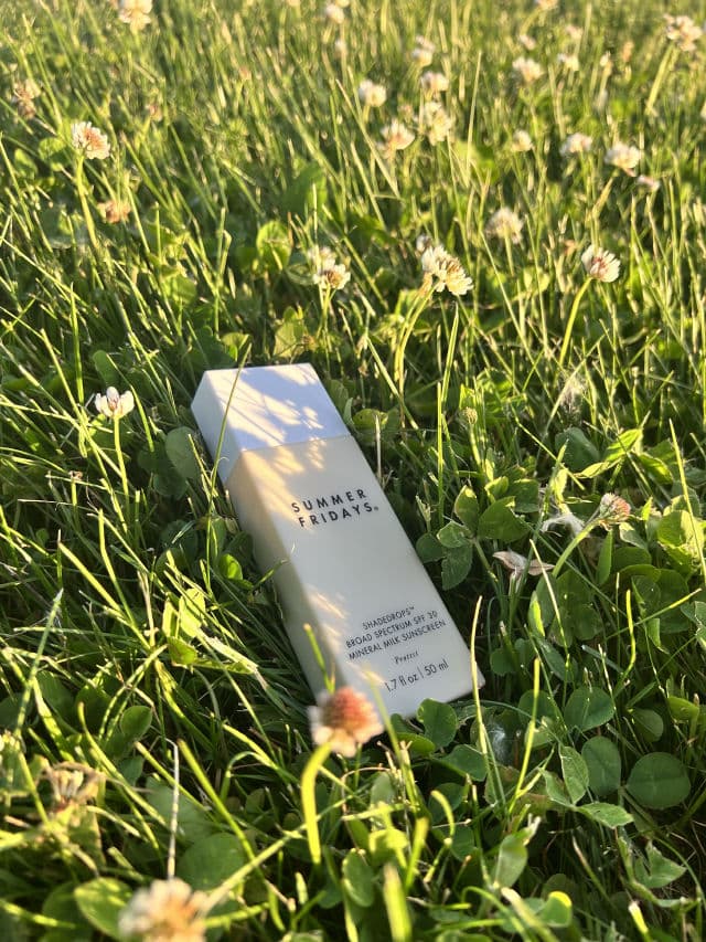 Summer Fridays ShadeDrops Broad Spectrum SPF 30 Mineral Milk Sunscreen review photo by skinloveliz