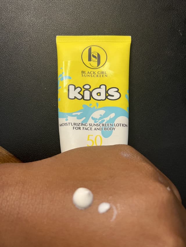 Black Girl Sunscreen BGS Kids SPF 50 review photo by melissareviewsthings