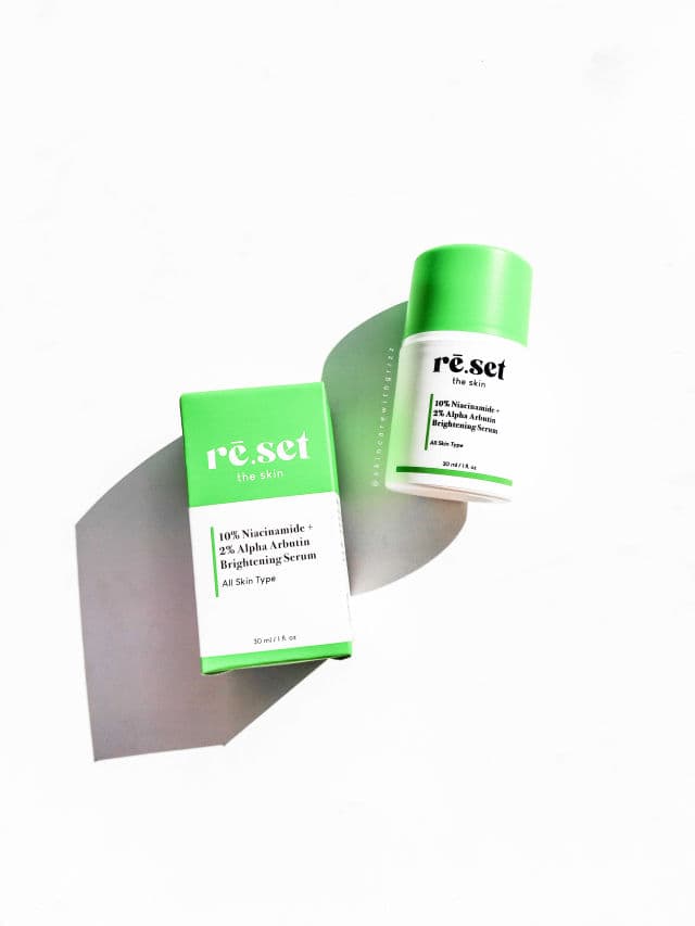 Reset The Skin 10% Niacinamide + 2% Alpha Arbutin Brightening Serum review photo by skincarewithgrizz