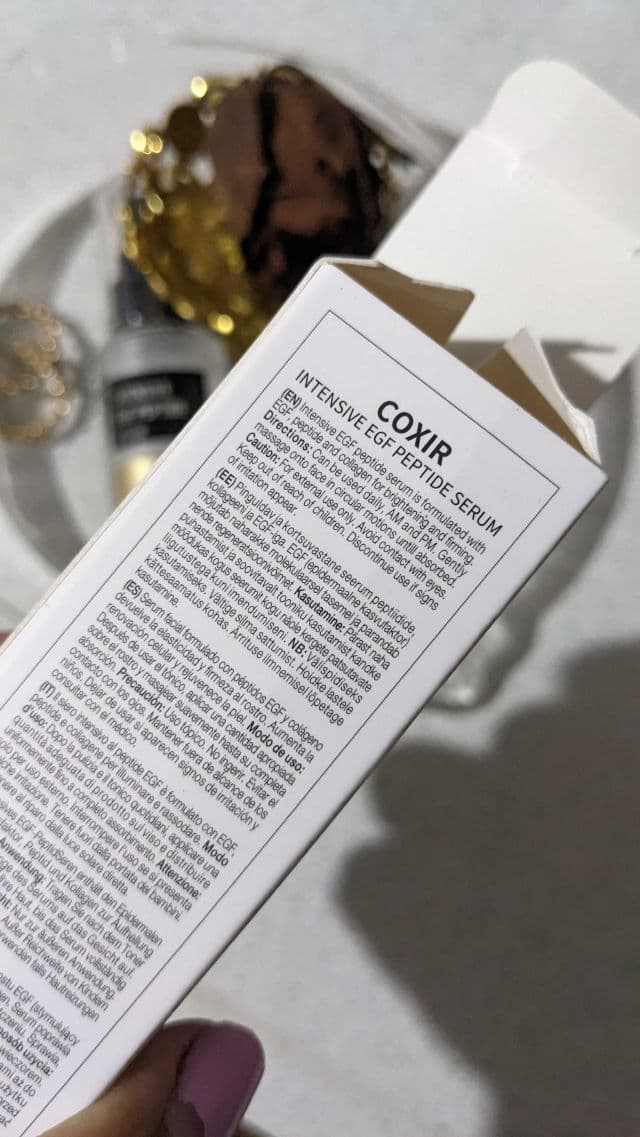 Coxir Intensive EGF Peptide Serum review photo by MillyxGlowy