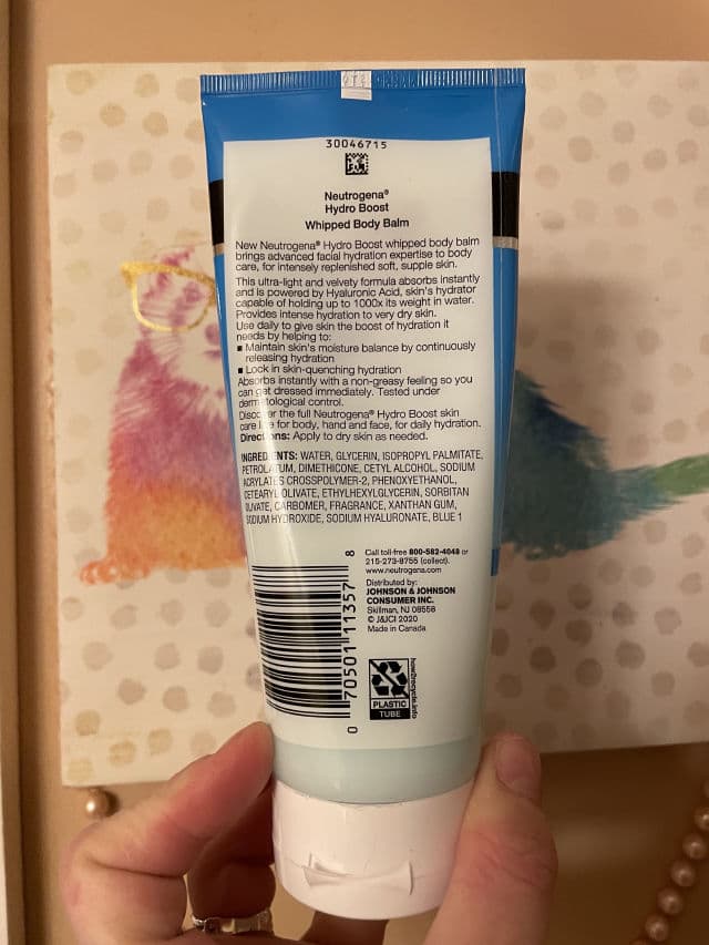 Neutrogena Hydro Boost Whipped Body Balm review photo by AriZombieSkincare