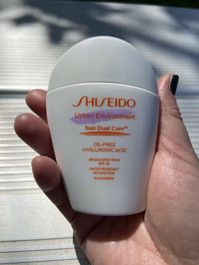 Shiseido Urban Environment Sun Duel Care Oil-Free Hyaluronic Acid SPF 42 ulta review photo by nuobeier