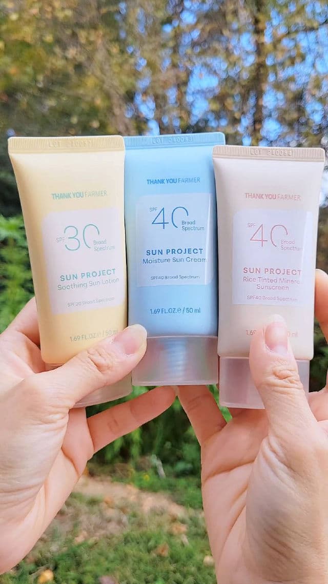 THANK YOU FARMER Sun Project Moisture Sun Cream SPF40 review photo by JillF