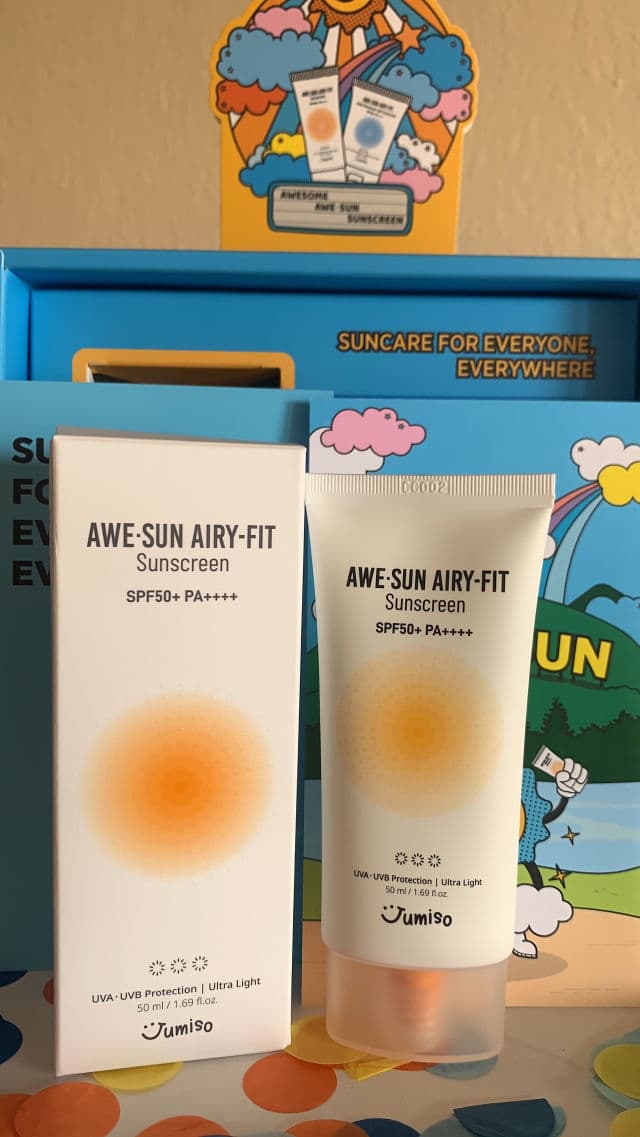 Jumiso Awe-Sun Airyfit Sunscreen SPF50+ PA ++++  review photo by Girly