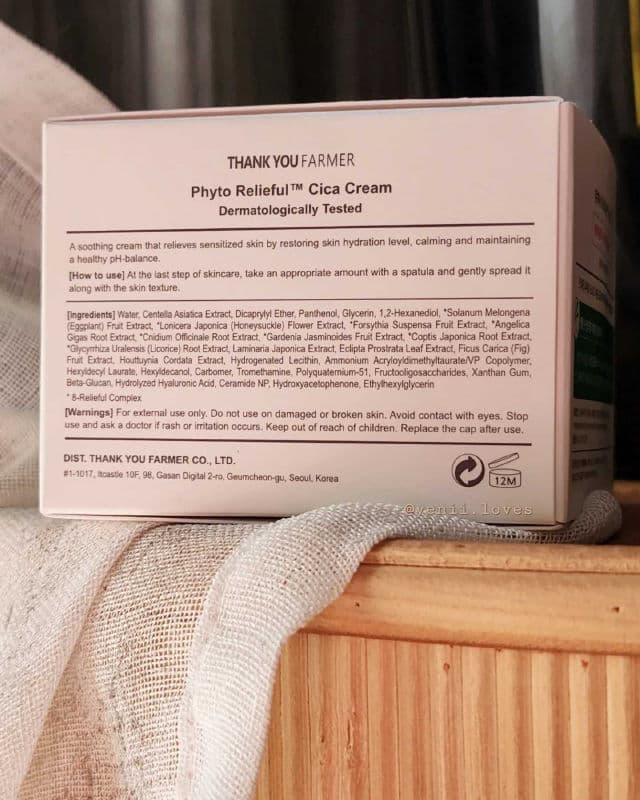 THANK YOU FARMER Phyto Relieful™ Cica Cream review photo by YeniiLoves