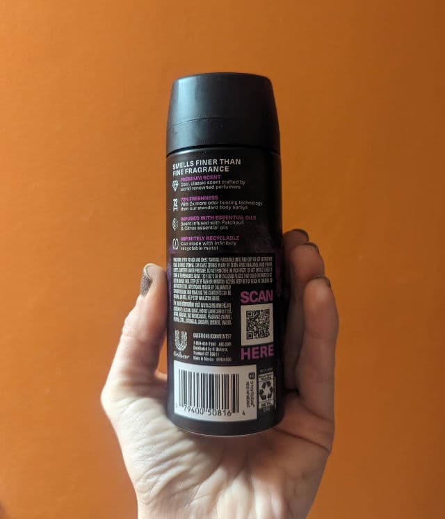 AXE Purple Patchouli Premium Deodorant Body Spray review photo by merllamicorn