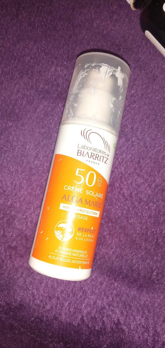 Laboratoires de Biarritz Certified Organic Face Sunscreen SPF50 review photo by ibtissam