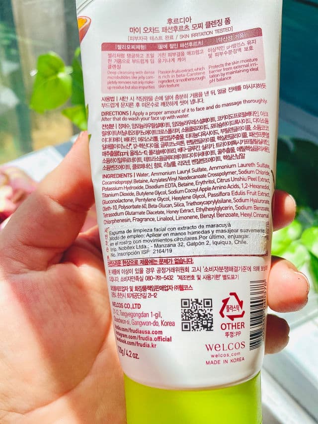 Frudia My Orchard Mochi Cleansing Foam Passion Fruit review photo by Vaniayah