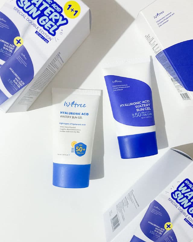 ISNTREE Hyaluronic Acid Watery Sun Gel SPF50+ PA++++ review photo by dreamyglowyskin