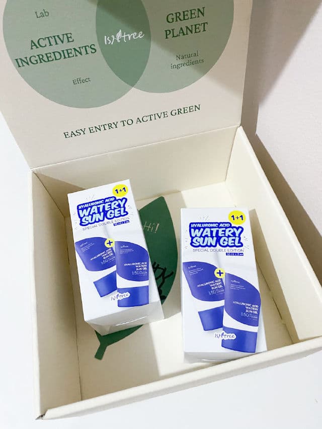 ISNTREE Hyaluronic Acid Watery Sun Gel SPF50+ PA++++ review photo by dreamyglowyskin