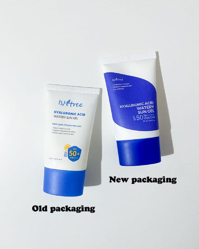 ISNTREE Hyaluronic Acid Watery Sun Gel SPF50+ PA++++ review photo by dreamyglowyskin