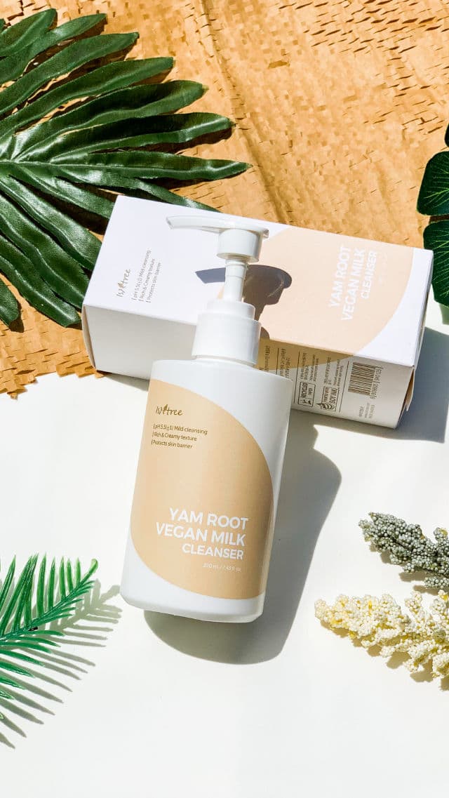 ISNTREE Yam Root Vegan Milk Cleanser review photo by skincarebykaye