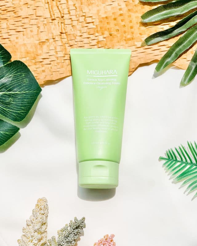Miguhara Green Tea Calming Essence Cleansing Foam review photo by skincarebykaye