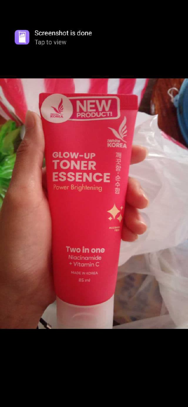 iWhite Korea Glow-Up Toner Essence Power Brightening review photo by Rechellerae