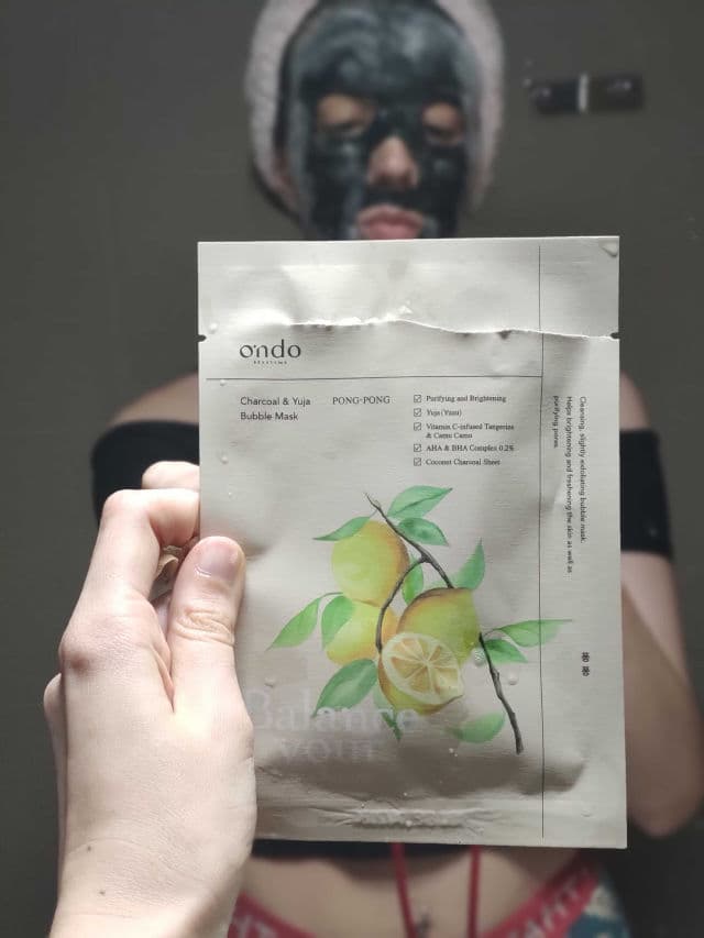 Ondo Beauty 36.5 Charcoal & Yuja Bubble Mask review photo by protectorsolarforeve