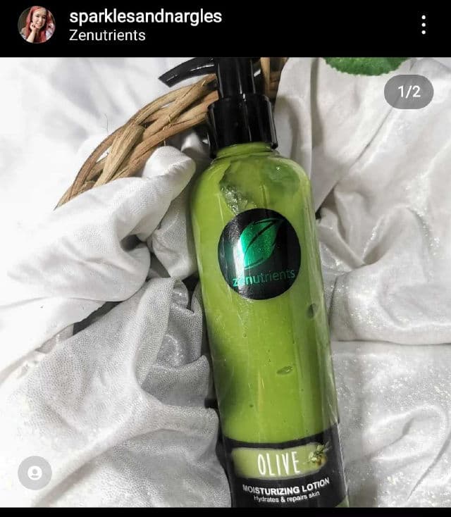 Zenutrients Olive Moisturizing Lotion review photo by sparklesandnargles