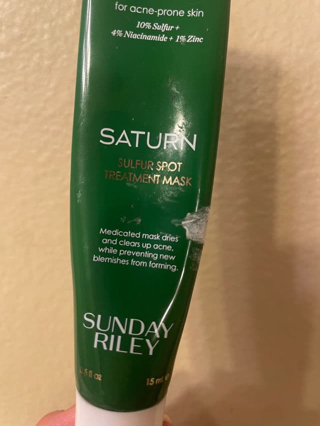 Sunday Riley Saturn Sulfur Spot Treatment Mask review photo by jpjpleeee