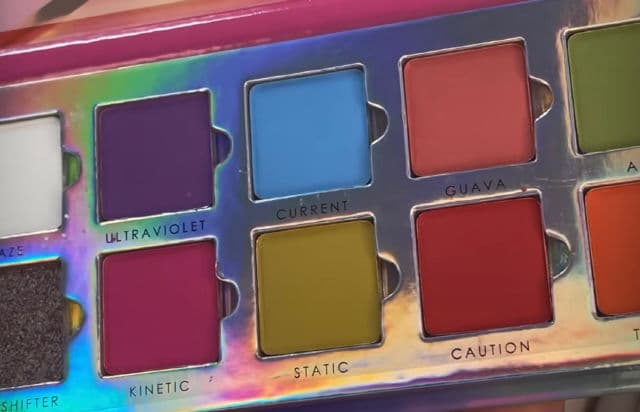 MUA Makeup Academy Neon Lights 10 Shade Paper Eyeshadow Palette review photo by Beautybrains