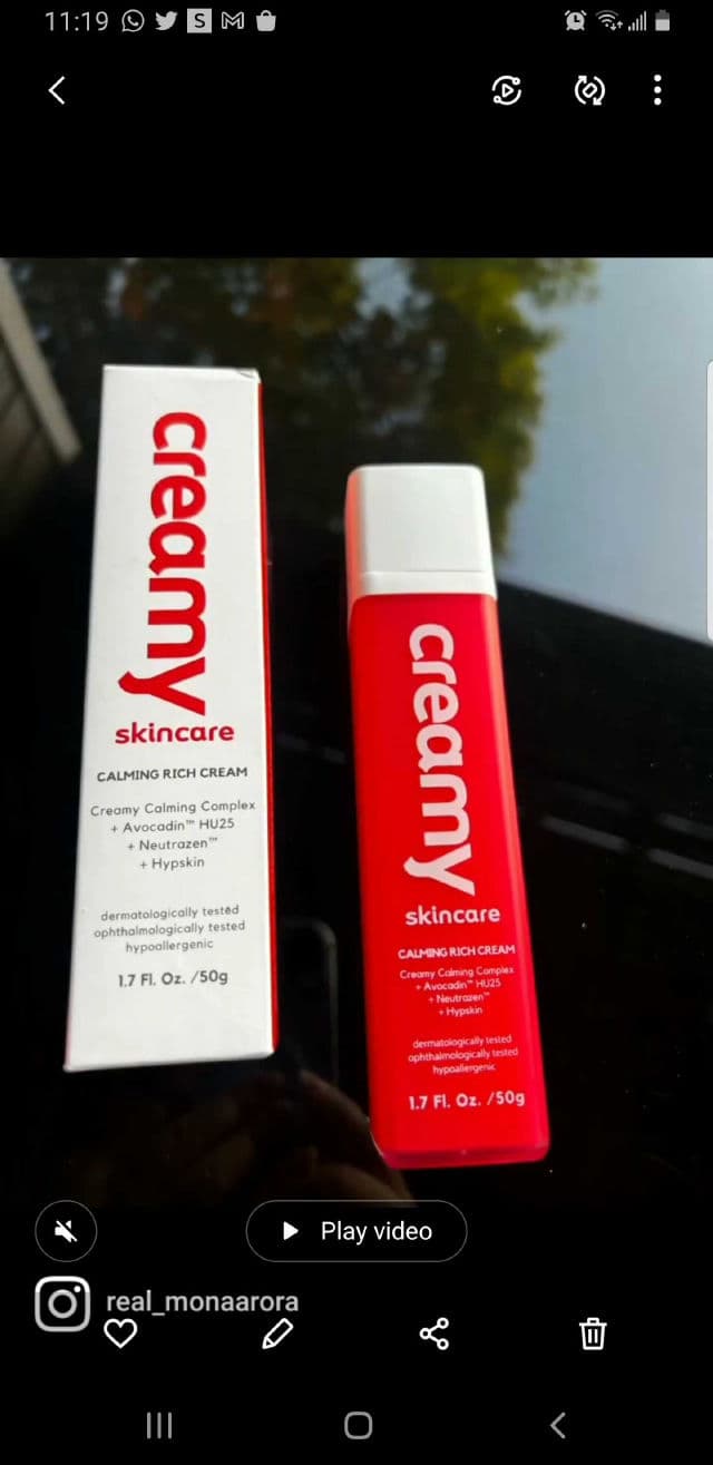 Creamy Skincare Hidratante Calmante (Calming Cream) review photo by mona29