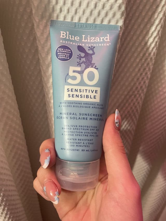 Blue Lizard Sensitive Mineral Sunscreen SPF 50+ review photo by creativejess
