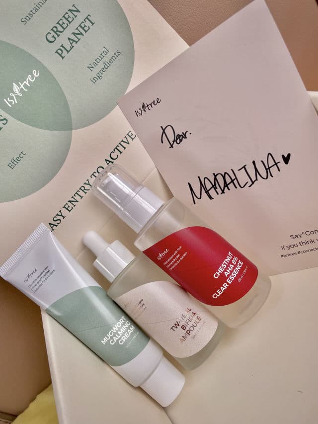 ISNTREE Chestnut AHA 8% Clear Essence review photo by KbeautyUwU