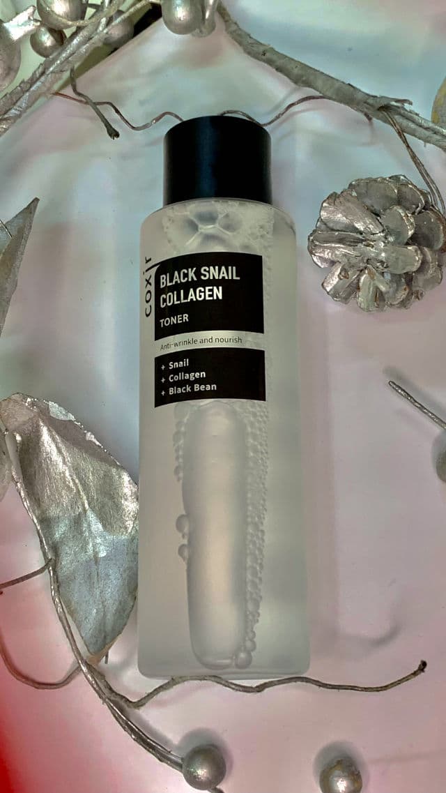 Coxir Black Snail Collagen Toner review photo by makeupartistmya