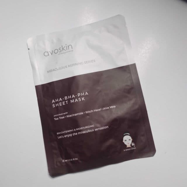 Avoskin Miraculous Refining AHA-BHA-PHA Sheet Mask review photo by heyyousw
