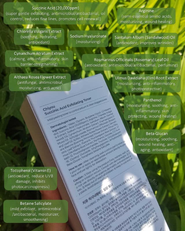 CHIYOU Succinic Acid Exfoliating Toner review photo by GhinaAH