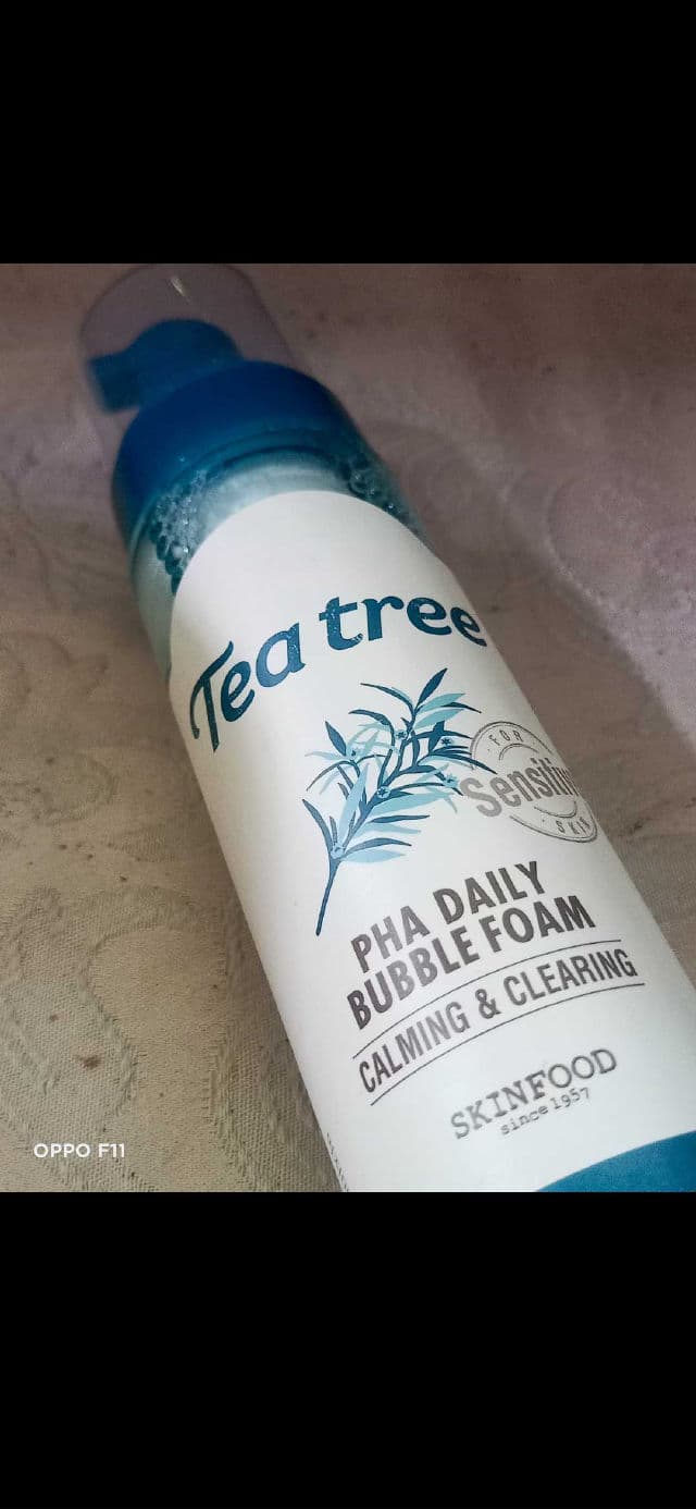 SKINFOOD Tea Tree PHA Daily Bubble Foam review photo by Dewyskinyouhave