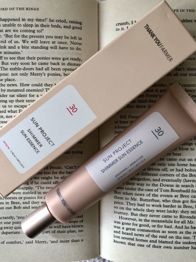 THANK YOU FARMER Sun Project Shimmer Sun Essence SPF30 PA++ review photo by AlissonK