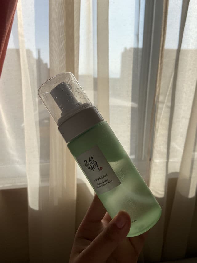 BEAUTY OF JOSEON Bubble Toner Green Plum + AHA review photo by Dewyfication
