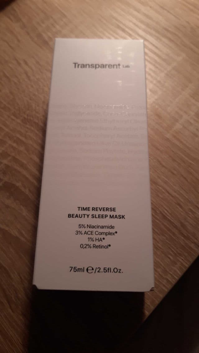 Transparent Lab Time Reverse Beauty Sleep Mask review photo by Radost