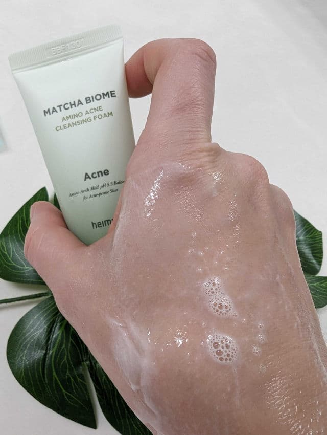 Heimish Matcha Biome Amino Acne Cleansing Foam review photo by olaleks