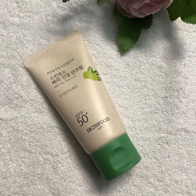SKINFOOD Berry Soothing Sun Cream SPF50+ PA++++ review photo by PrincessDiary98