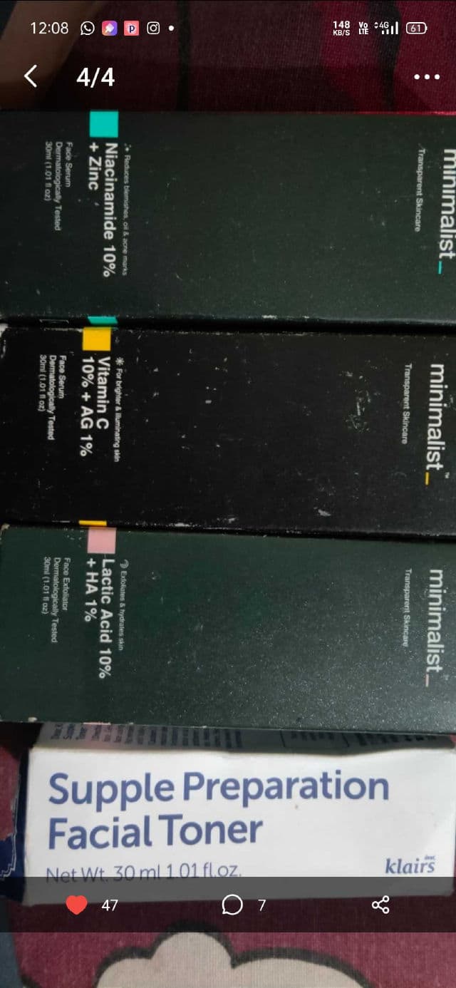 Minimalist Lactic Acid 10% + Hyaluronic Acid 1% review photo by tanutomar