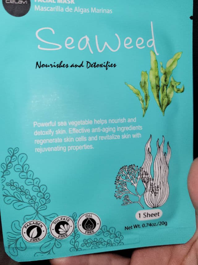 Celavi Seaweed Facial Sheet Mask review photo by DrMoate