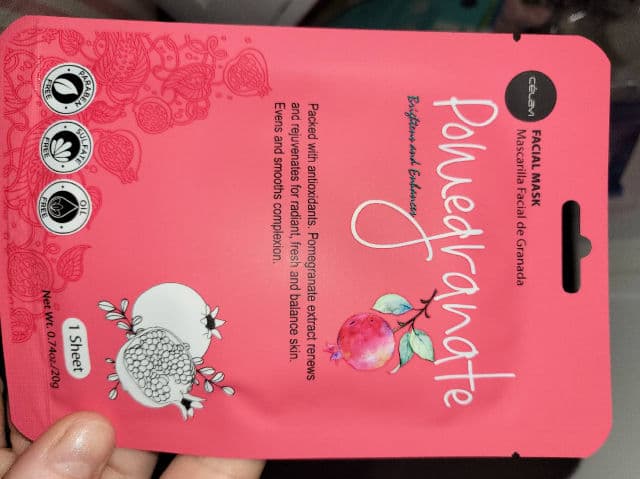 Celavi Pomegranate Brighten & Enhance Facial Sheet Mask review photo by DrMoate