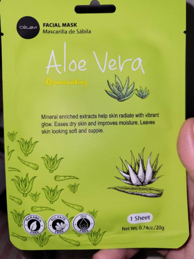 Celavi Essence Facial Face Mask - Aloe Vera review photo by DrMoate