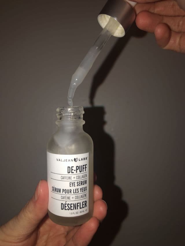 Valjean Labs De-Puff Caffeine + Collagen Eye Serum review photo by poppyseed