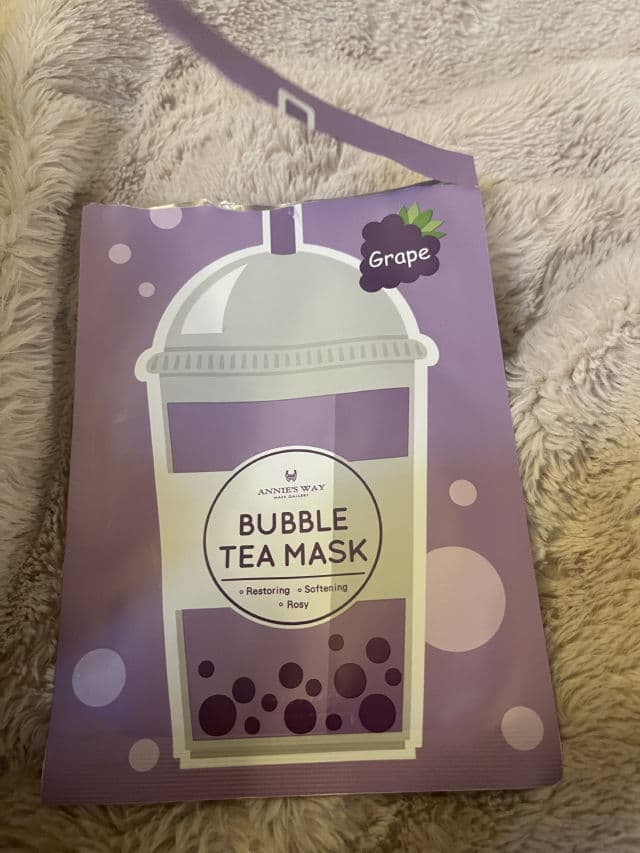 Annie's Way Grape Restoring Bubble Tea Sheet Mask review photo by Jahquis27