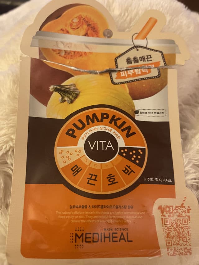 MEDIHEAL Pumpkin Ade Sheet Mask review photo by Jahquis27
