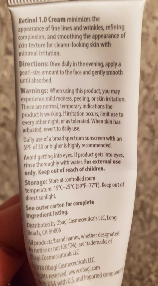 Obagi Retinol 1.0 review photo by OreLu