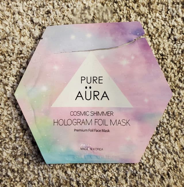 Pure Aura Cosmic Shimmer Foil Facial Face Sheet Mask review photo by OreLu