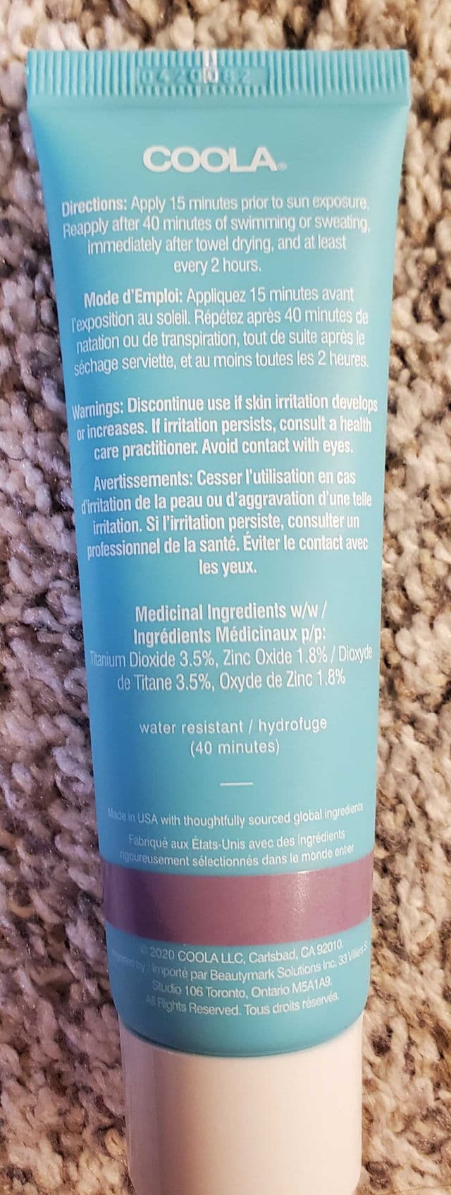 Coola Mineral Face SPF 30 Matte Cucumber review photo by OreLu