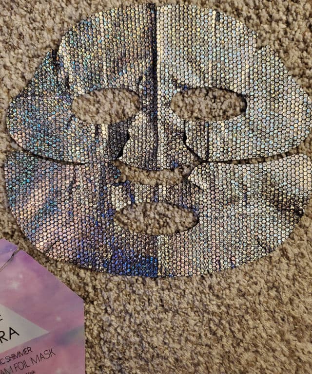 Pure Aura Cosmic Shimmer Foil Facial Face Sheet Mask review photo by OreLu